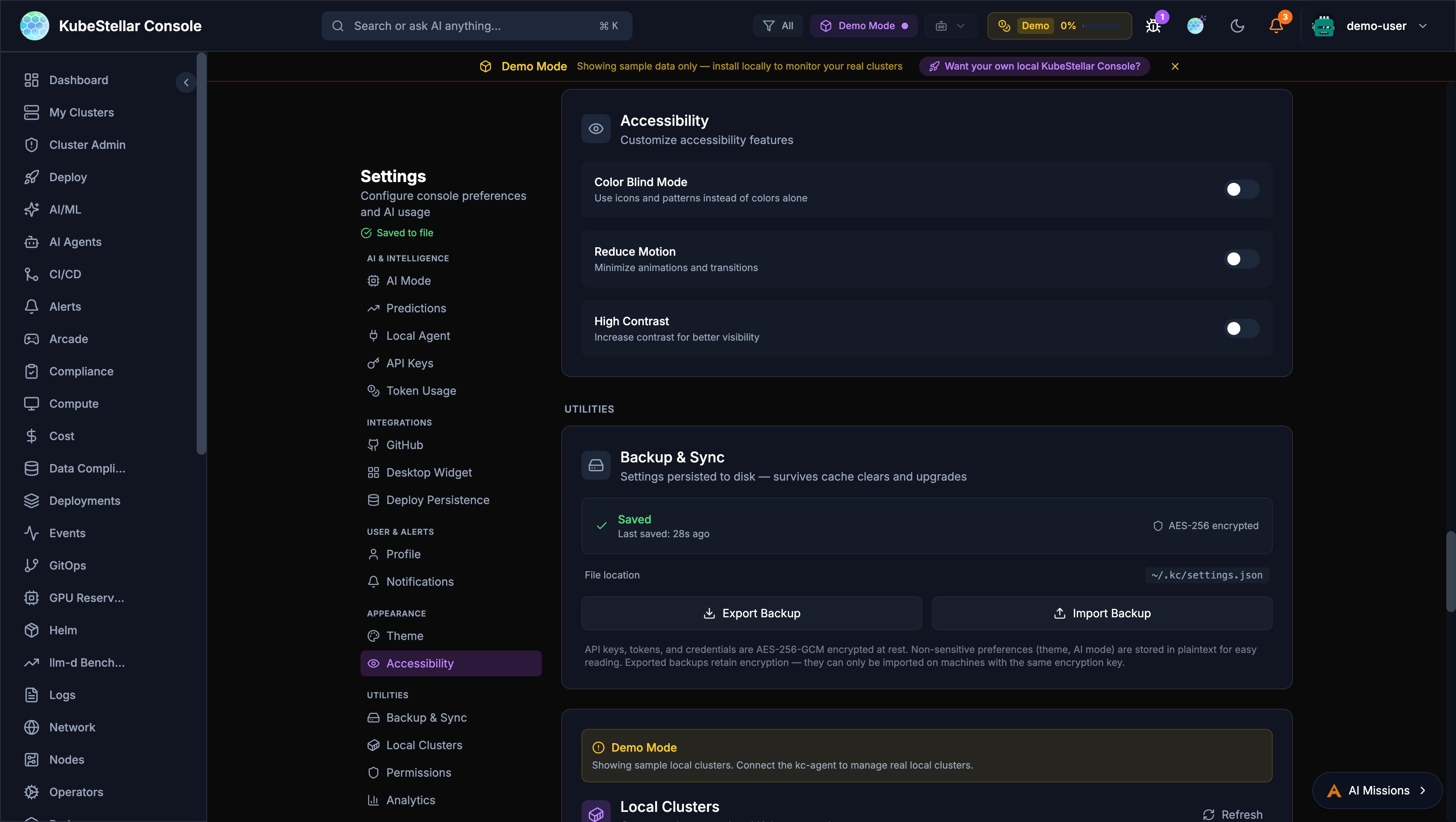 Settings - Accessibility